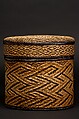 Basket, Fiber, wood, pigment, Kongo peoples
